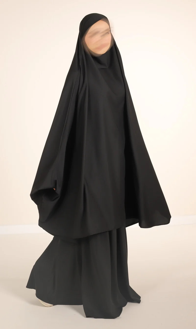 Anisah 2-teiliges Farasha-Set - Schwarz