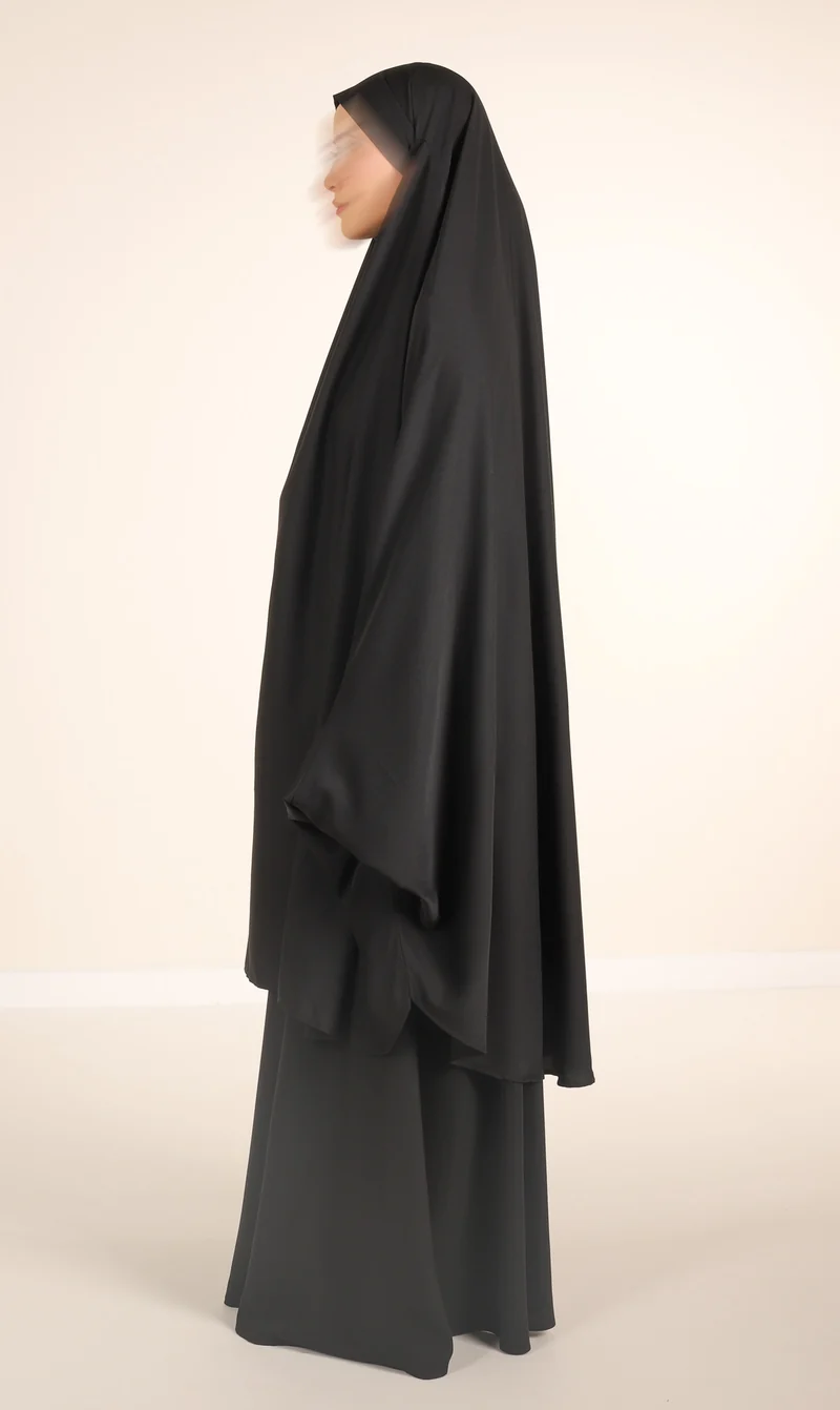 Anisah 2-teiliges Farasha-Set - Schwarz