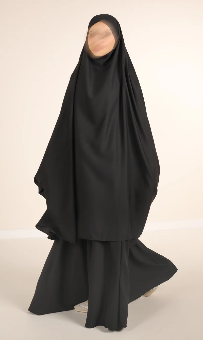 Anisah 2-teiliges Farasha-Set - Schwarz