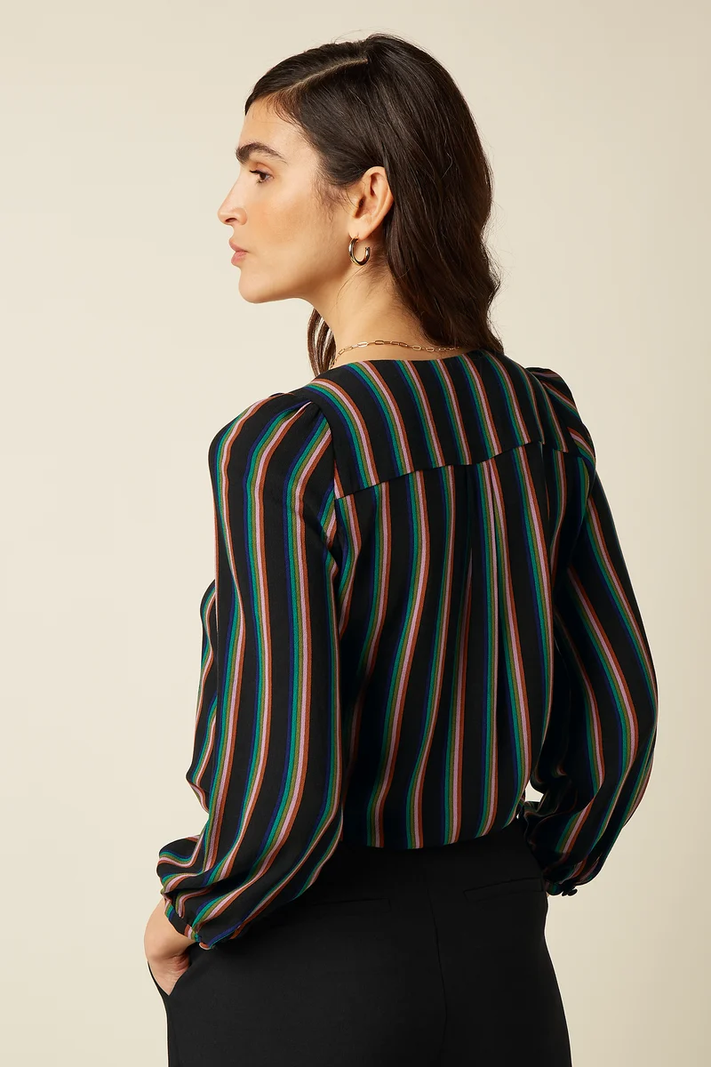 Erin Blouse Harley Stripe