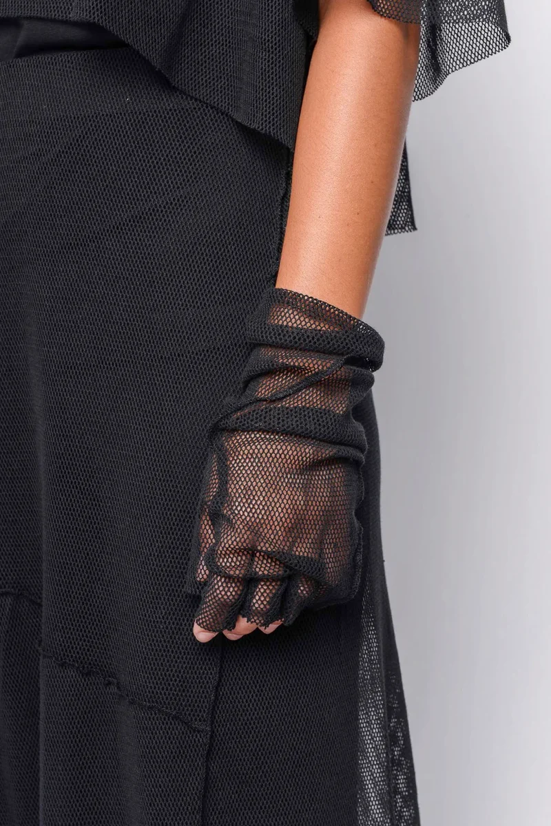 Black by K&M Tüllstulpen