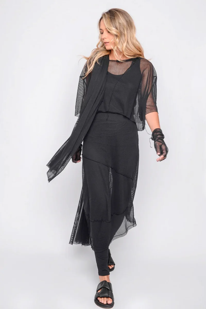 Black by K&M Tüllstulpen