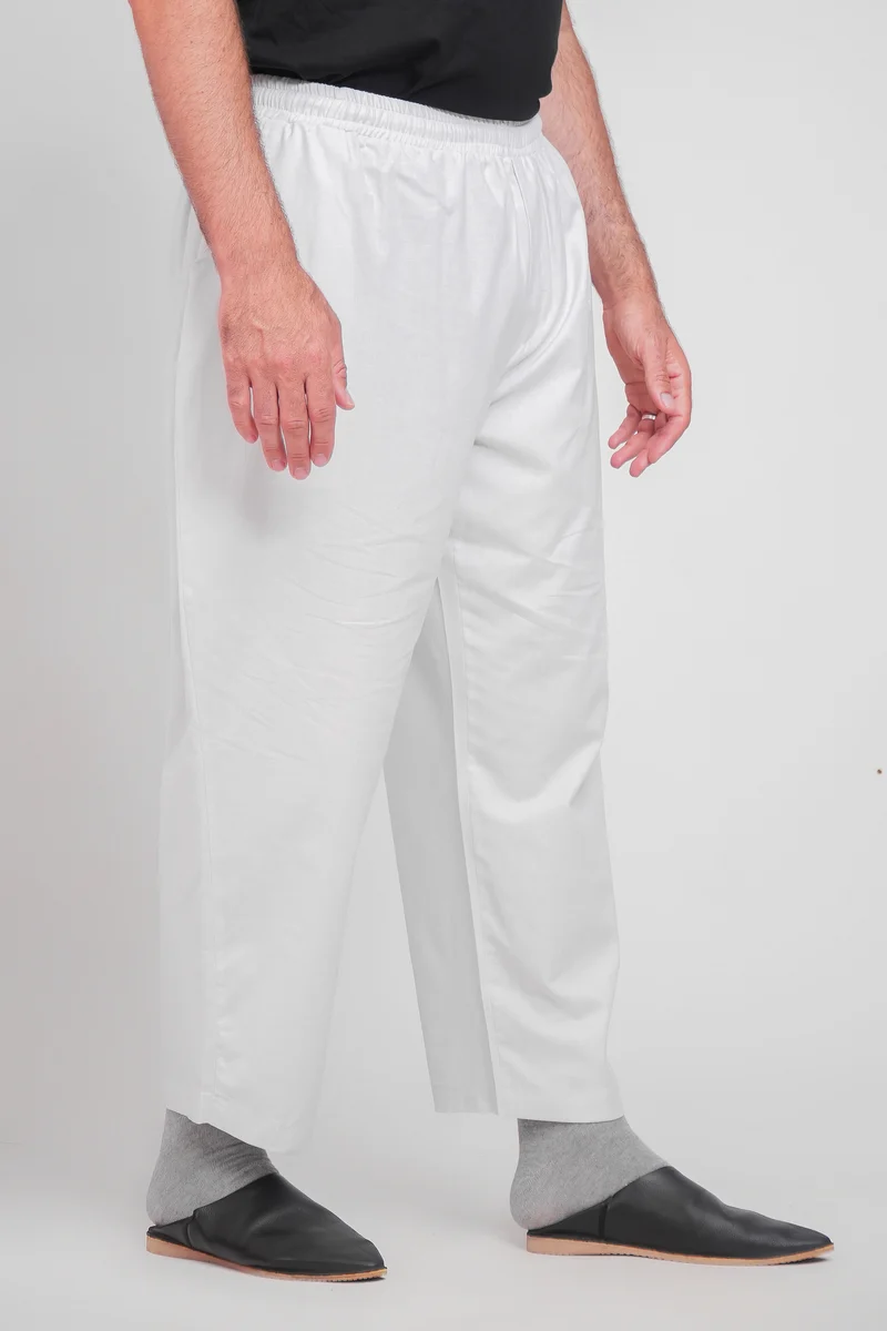 Hose Classic Rayan LEINEN - Creme