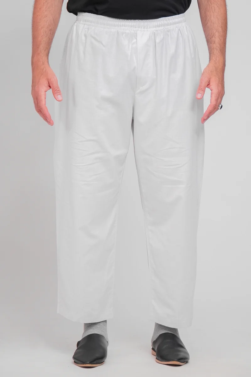 Hose Classic Rayan LEINEN - Creme