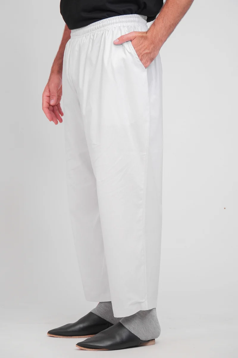Hose Classic Rayan LEINEN - Creme