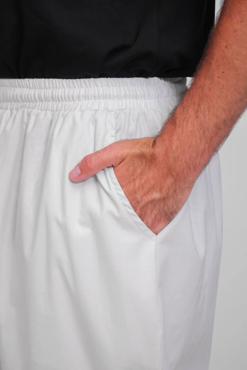 Hose Classic Rayan LEINEN - Creme