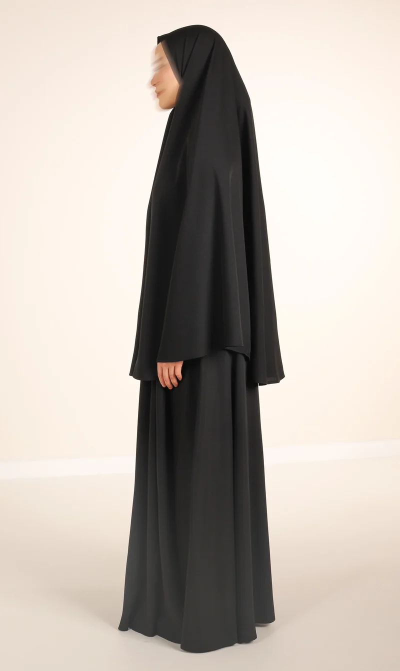 Anisah Hip Khimar Schwarz