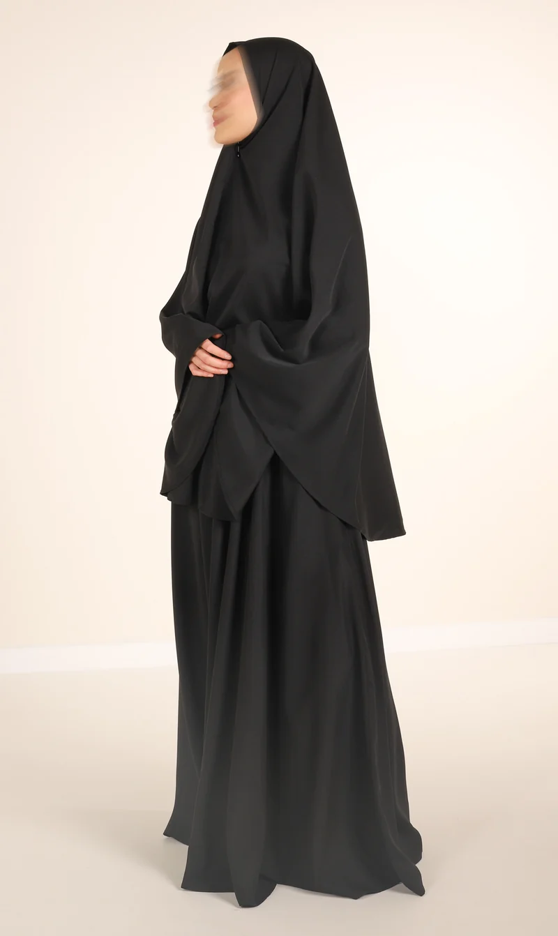 Anisah Hip Khimar Schwarz