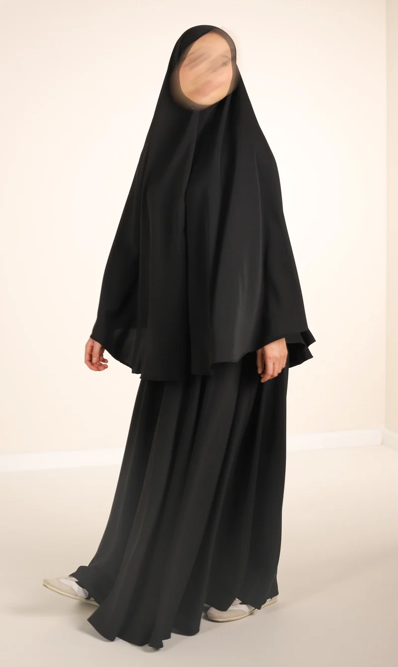 Anisah Hip Khimar Schwarz