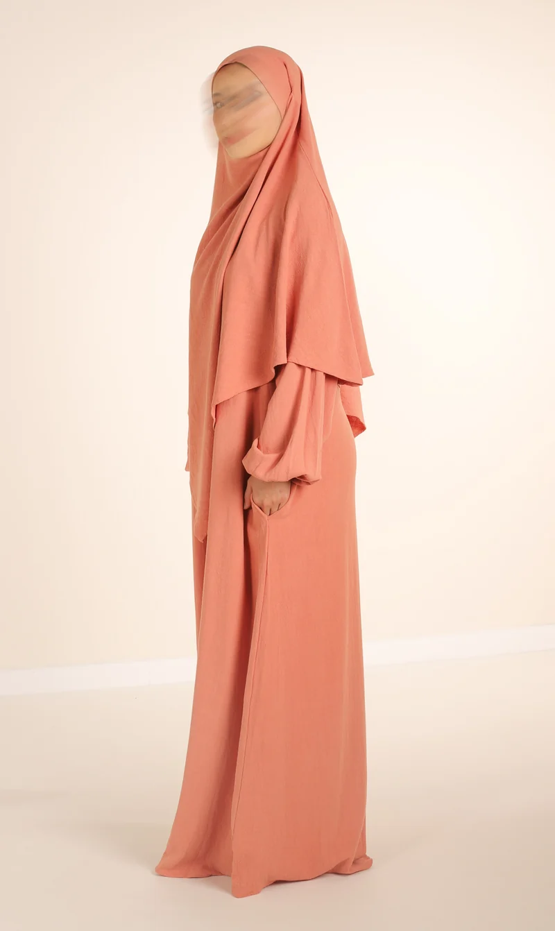 Natürliche Nila Abaya - Mokka