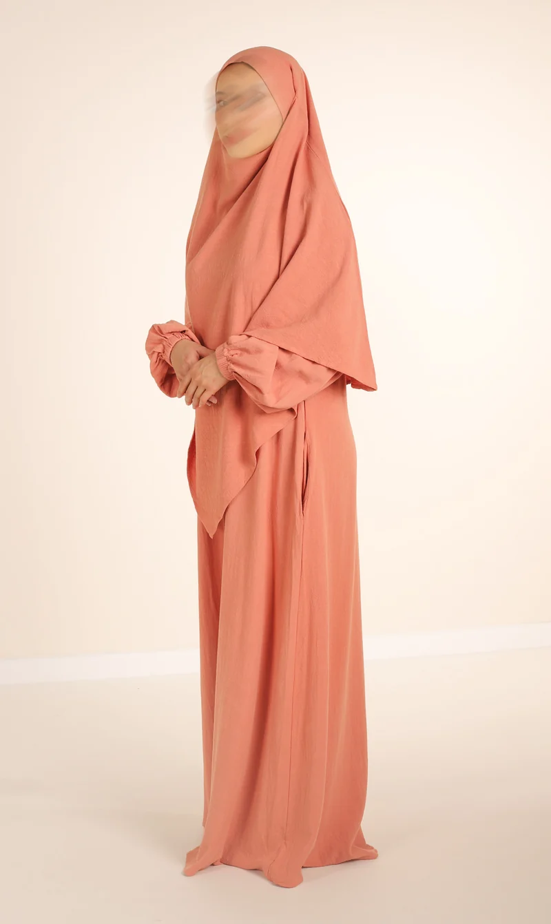 Natürliche Nila Abaya - Mokka