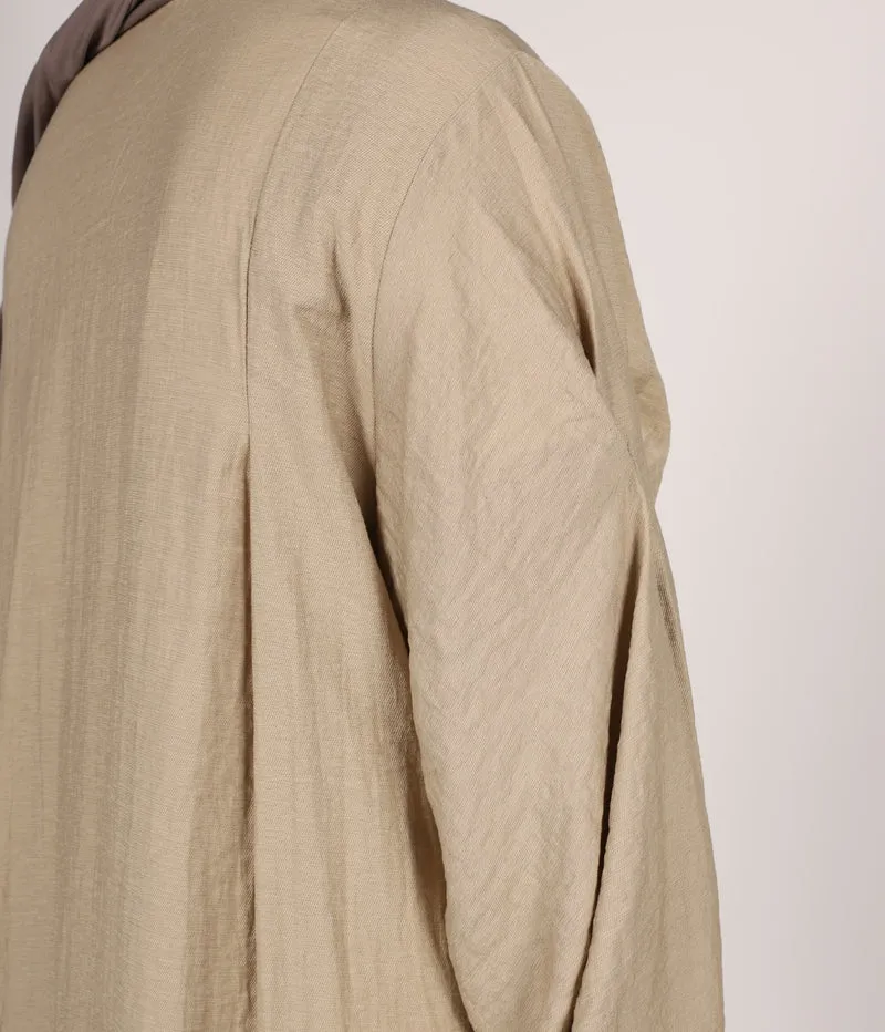 Abaya Leinen Safirah - Weizen