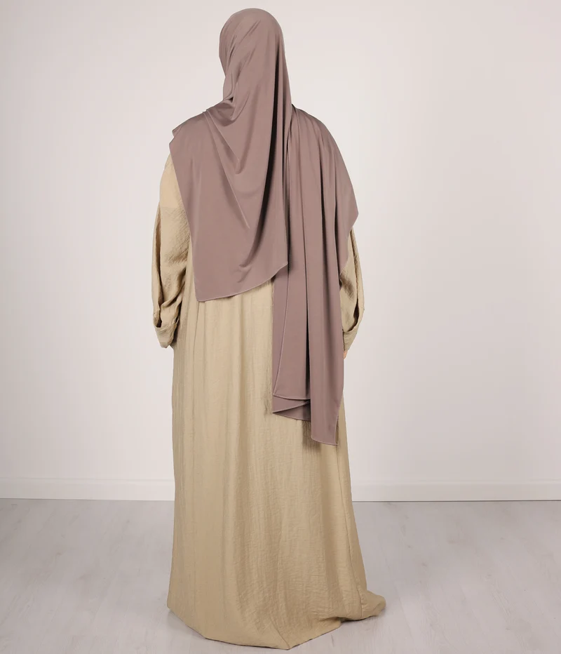 Abaya Leinen Safirah - Weizen