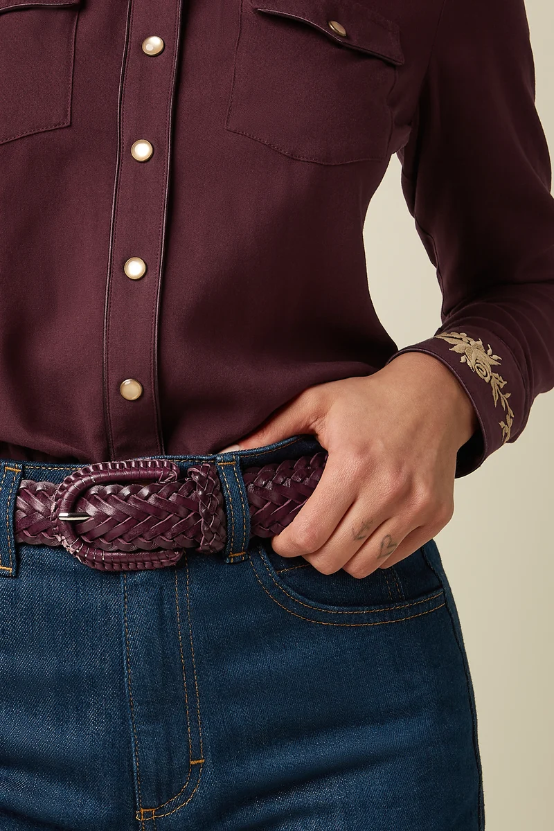 Wide Braid Belt