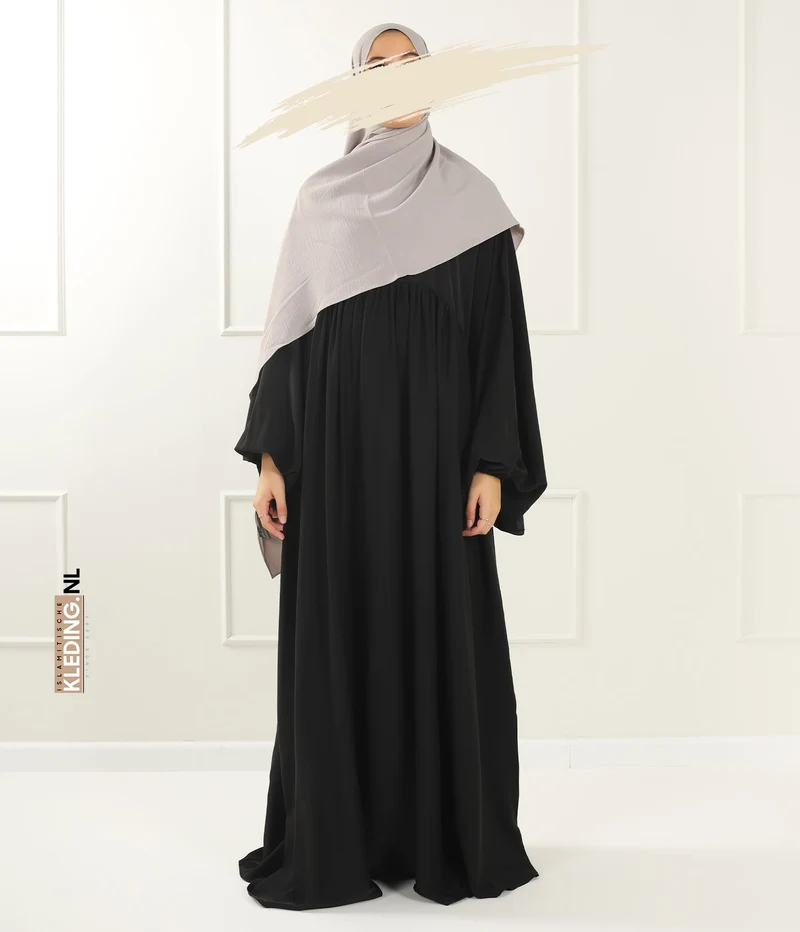 Jilbab Soumaya Ballonhülle - Schwarz