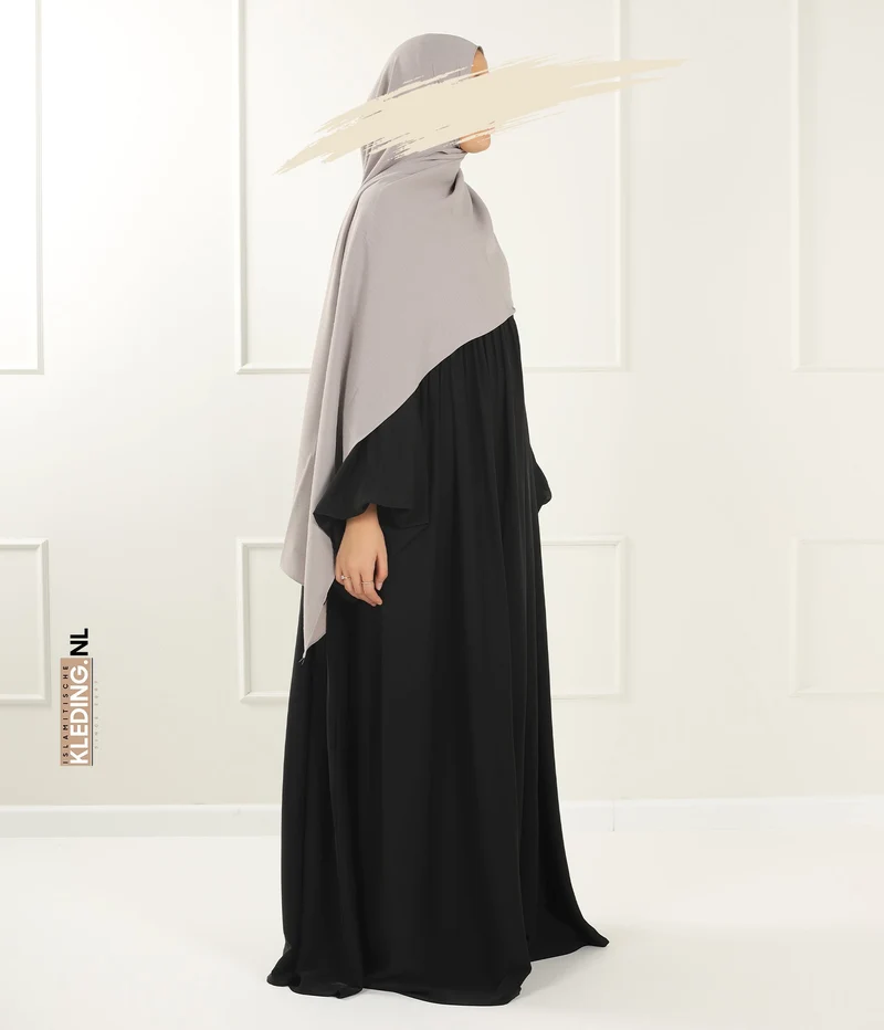 Jilbab Soumaya Ballonhülle - Schwarz