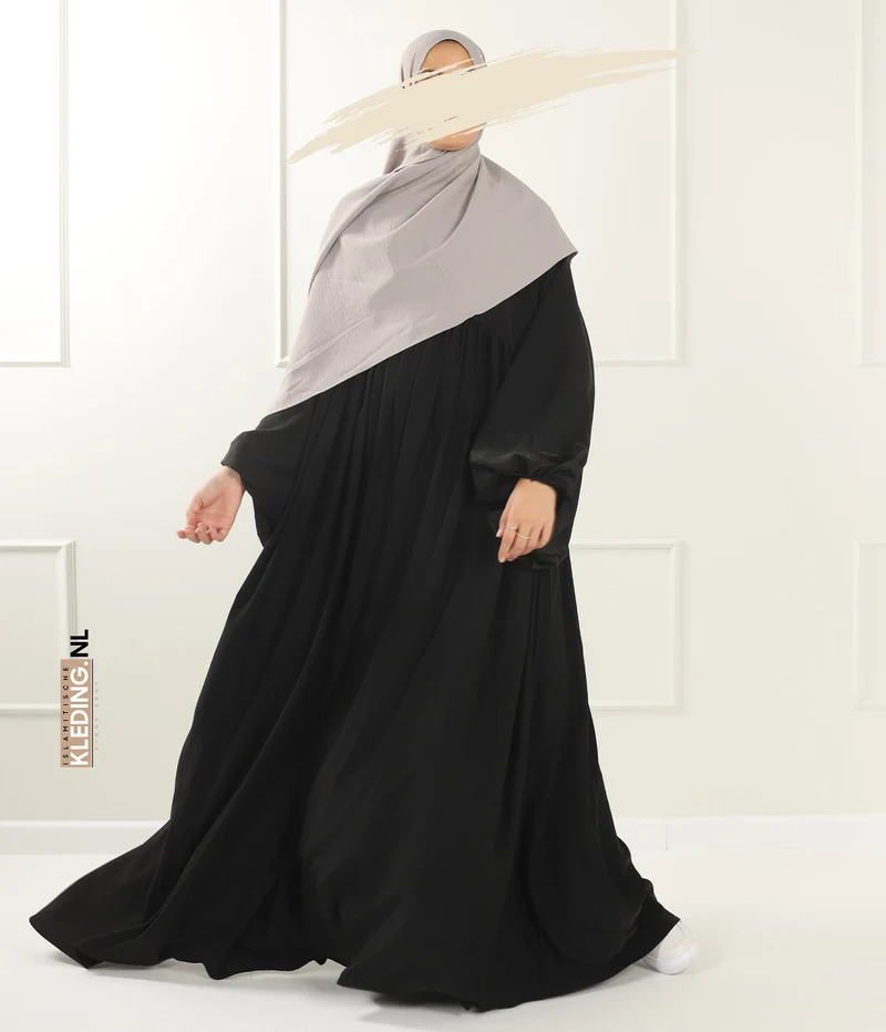 Jilbab Soumaya Ballonhülle - Schwarz