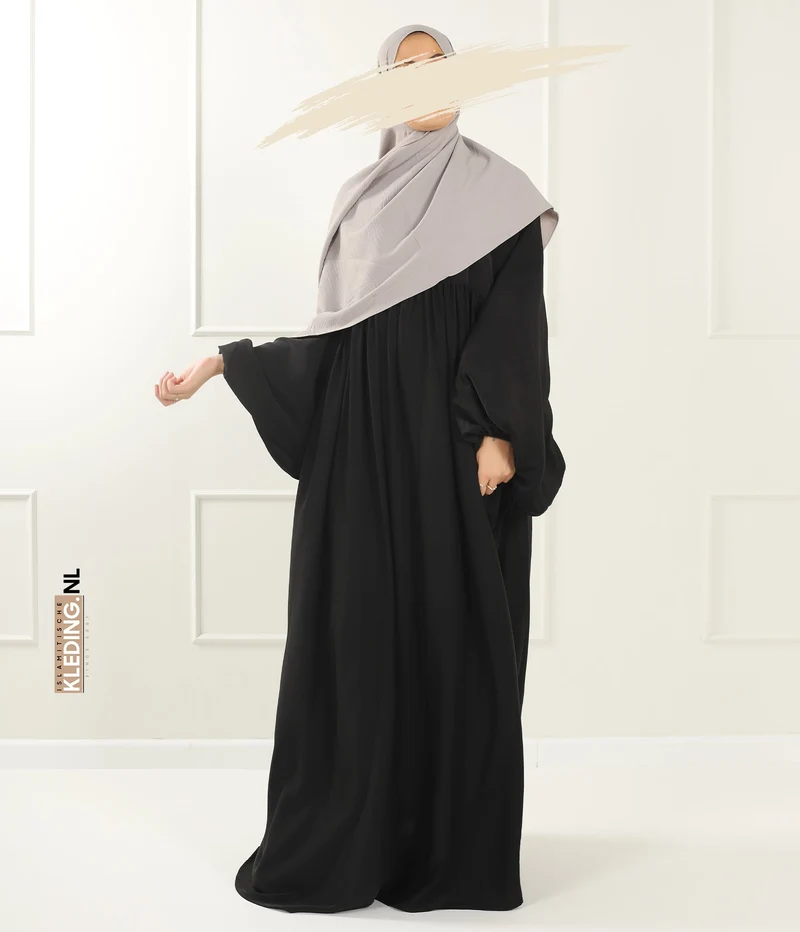 Jilbab Soumaya Ballonhülle - Schwarz