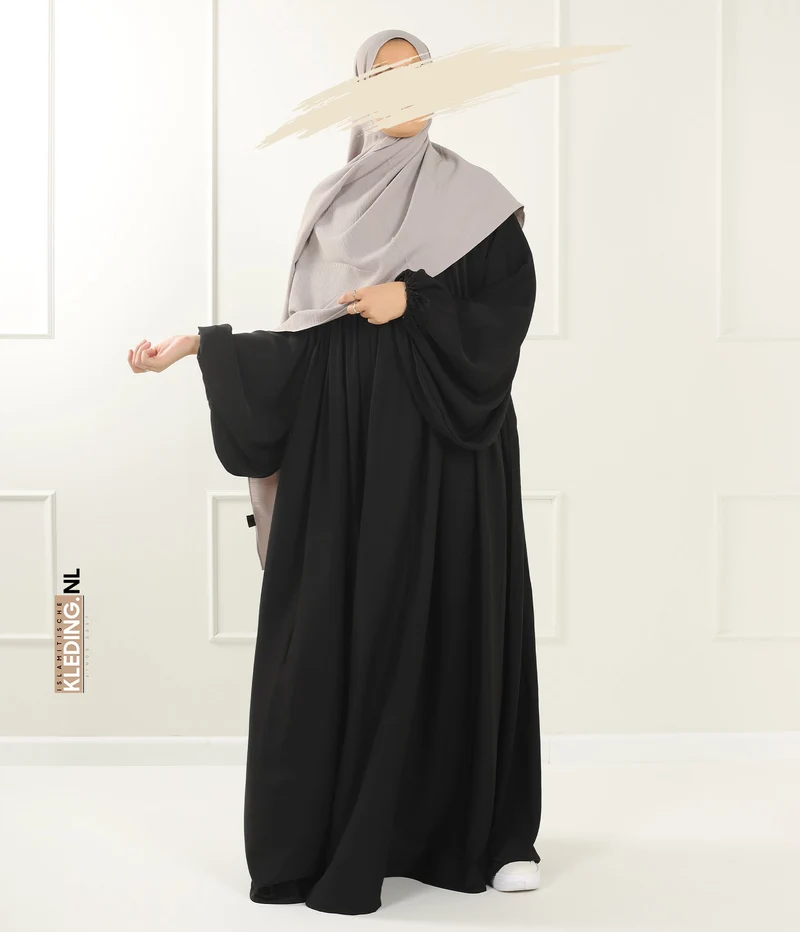 Jilbab Soumaya Ballonhülle - Schwarz