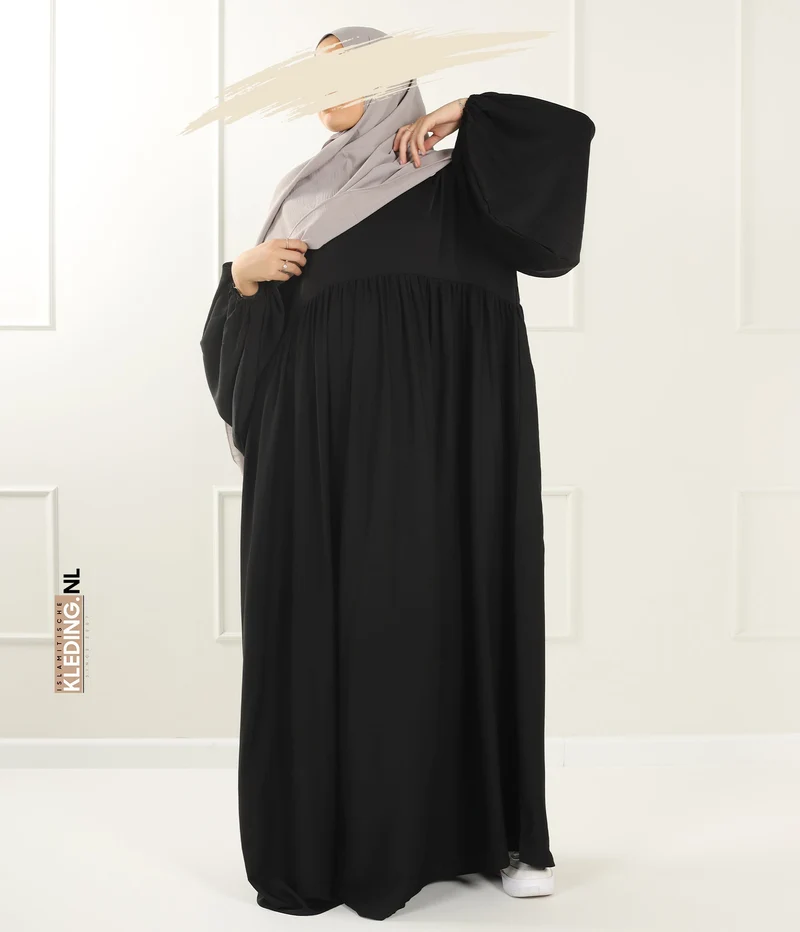 Jilbab Soumaya Ballonhülle - Schwarz