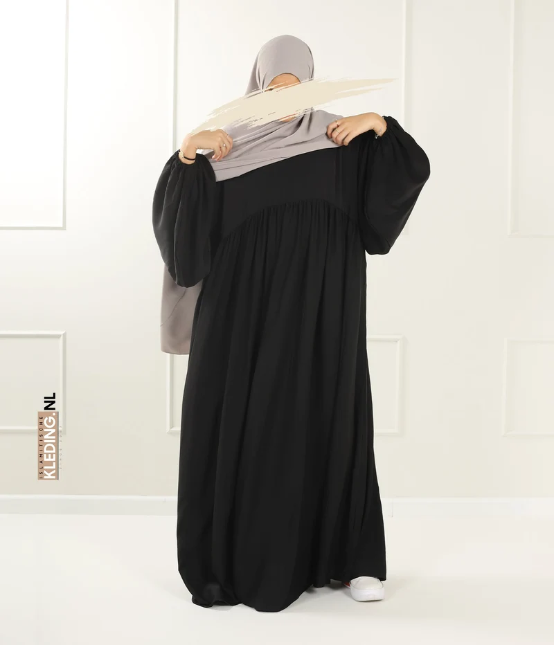 Jilbab Soumaya Ballonhülle - Schwarz