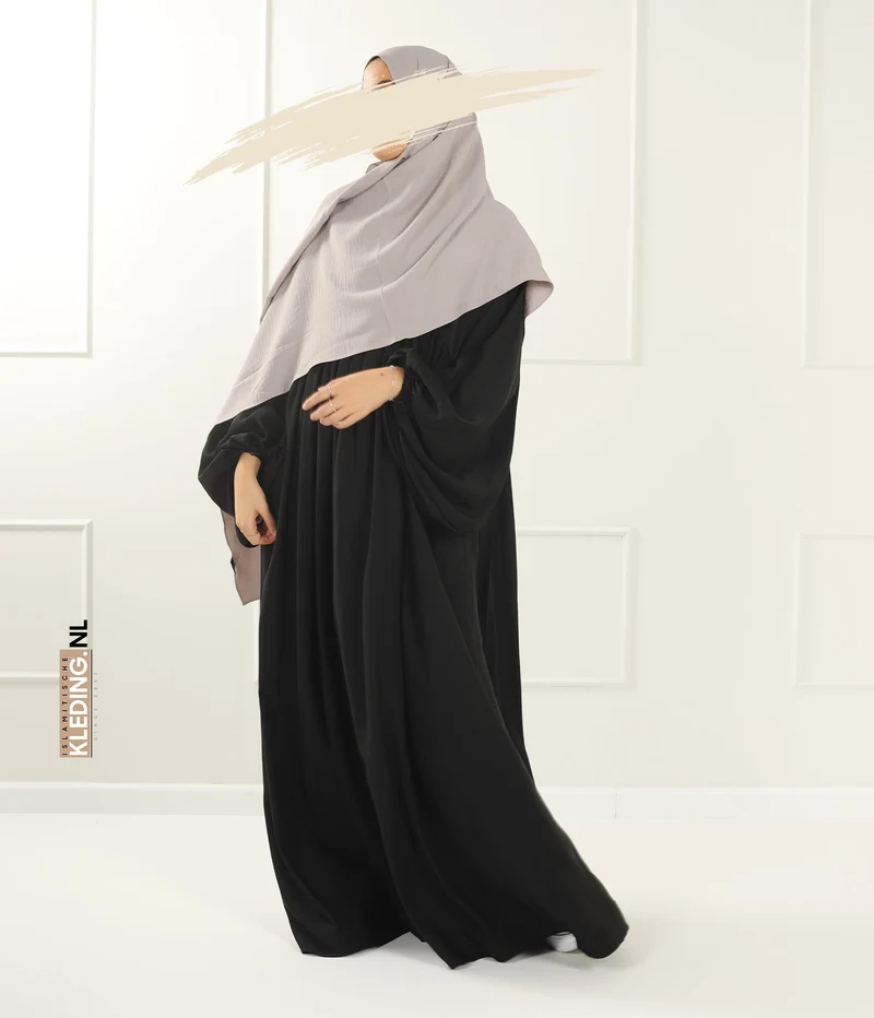 Jilbab Soumaya Ballonhülle - Schwarz