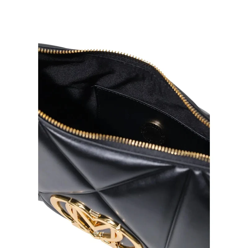 Love Moschino Schwarze Damenhandtasche aus Polyurethan, B 8 x H 17 x L 8 cm