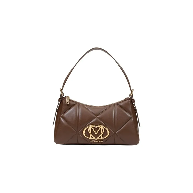 Love Moschino Schwarze Damenhandtasche aus Polyurethan, B 8 x H 17 x L 8 cm
