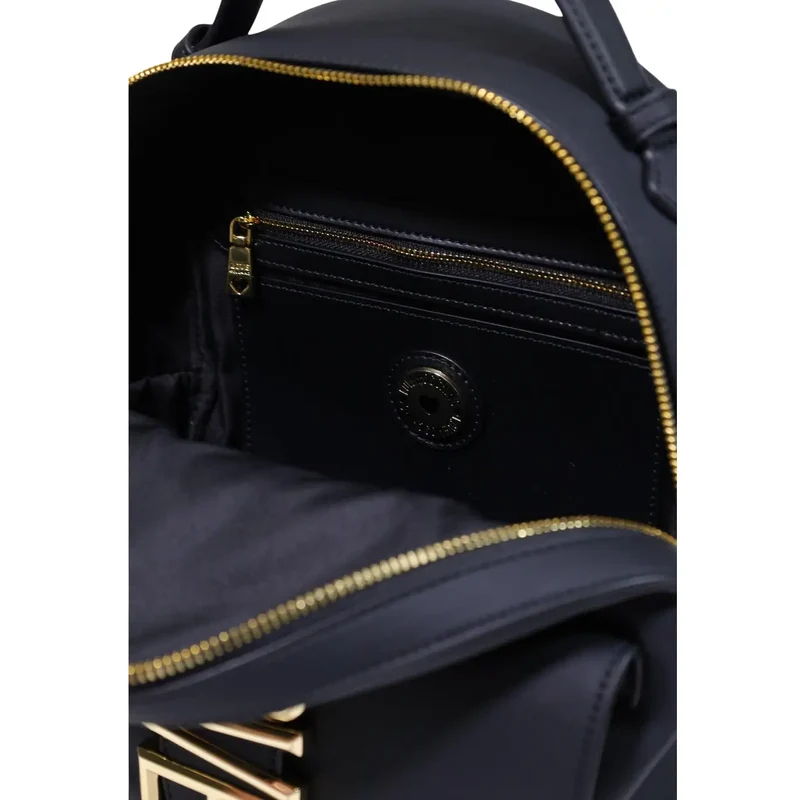 Love Moschino Schwarzer Damenrucksack aus Polyurethan, 13 x 28 x 10 cm