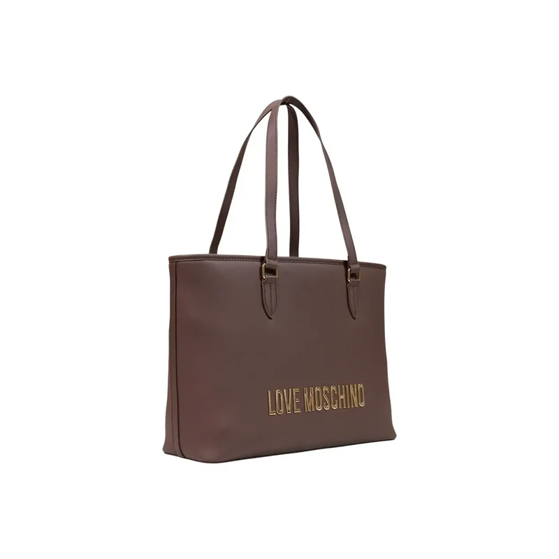 Love Moschino Damenhandtasche, braun, Polyurethan, B 13 H 28 L 13 cm