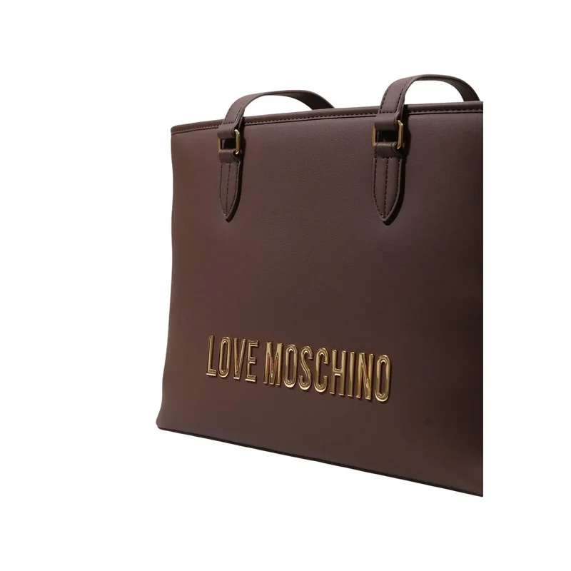 Love Moschino Damenhandtasche, braun, Polyurethan, B 13 H 28 L 13 cm