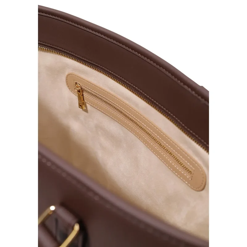 Love Moschino Damenhandtasche, braun, Polyurethan, B 13 H 28 L 13 cm