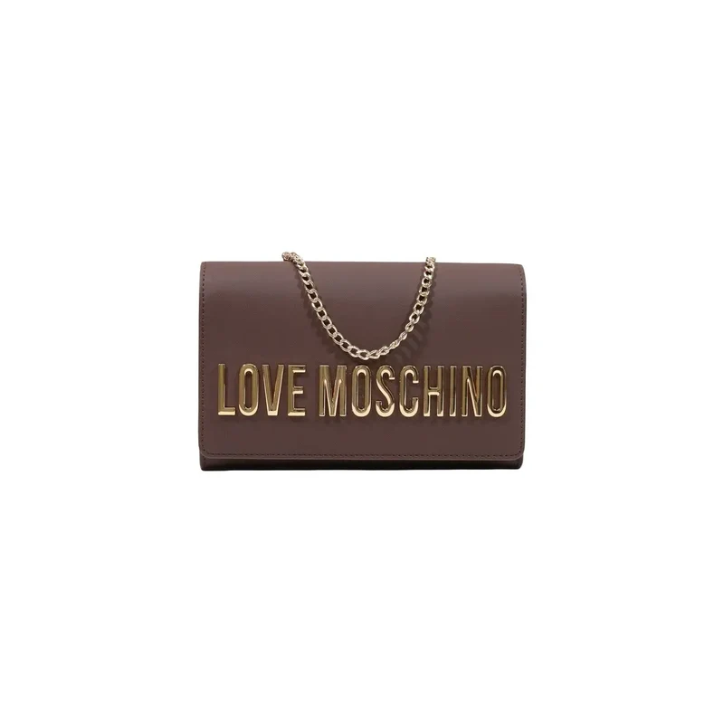 Love Moschino Damenhandtasche, braun, Polyurethan, 5 x 13 x 5 cm