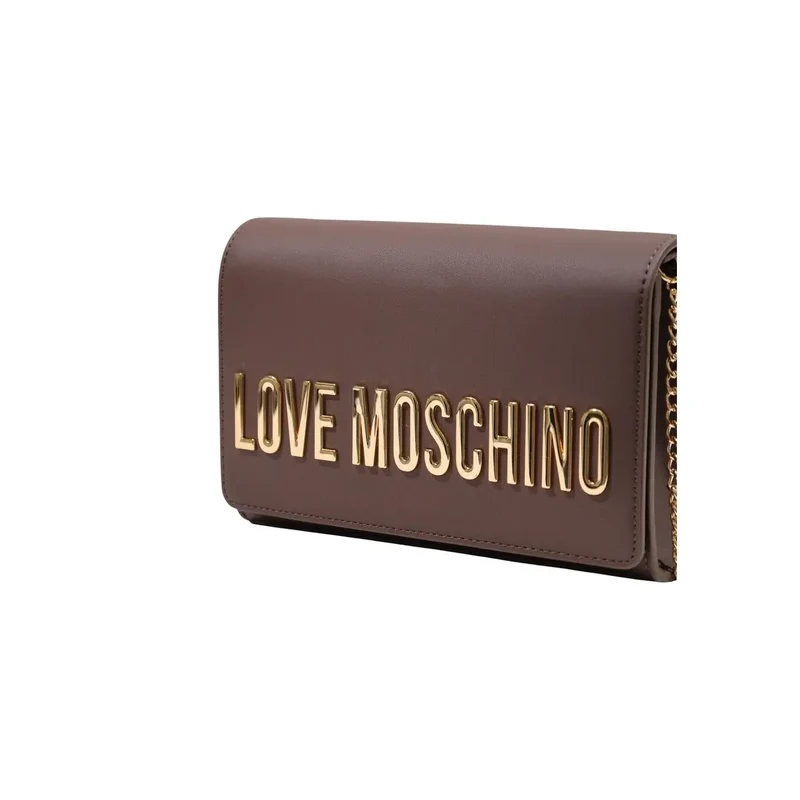 Love Moschino Damenhandtasche, braun, Polyurethan, 5 x 13 x 5 cm