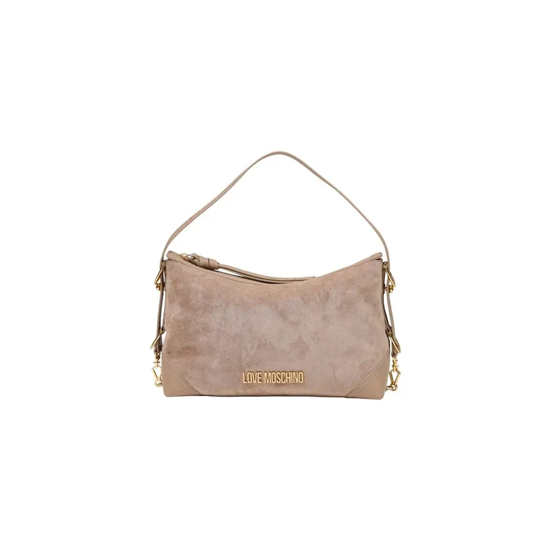 Love Moschino Damenhandtasche Beige Wildleder 18 cm