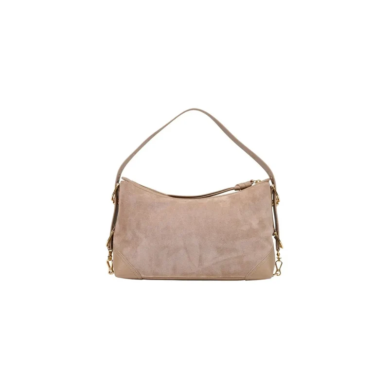 Love Moschino Damenhandtasche Beige Wildleder 18 cm