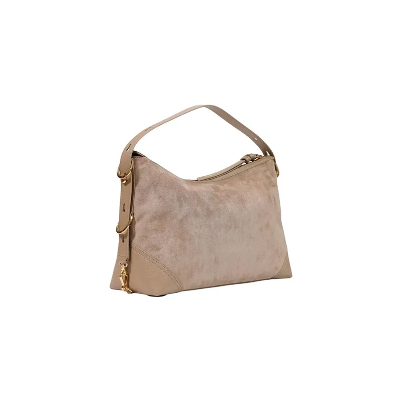 Love Moschino Beige Damenhandtasche aus Polyester, B 10 H 25 L 10 cm