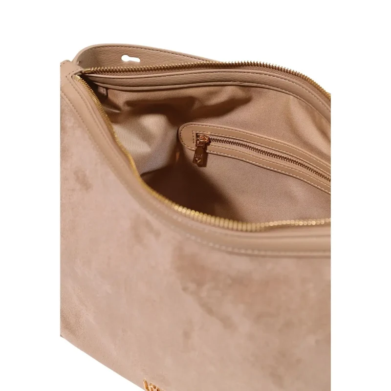 Love Moschino Beige Damenhandtasche aus Polyester, B 10 H 25 L 10 cm