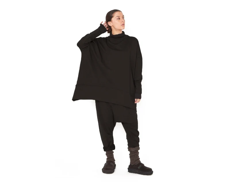 Sort Aarhus Oversize Sweatshirt