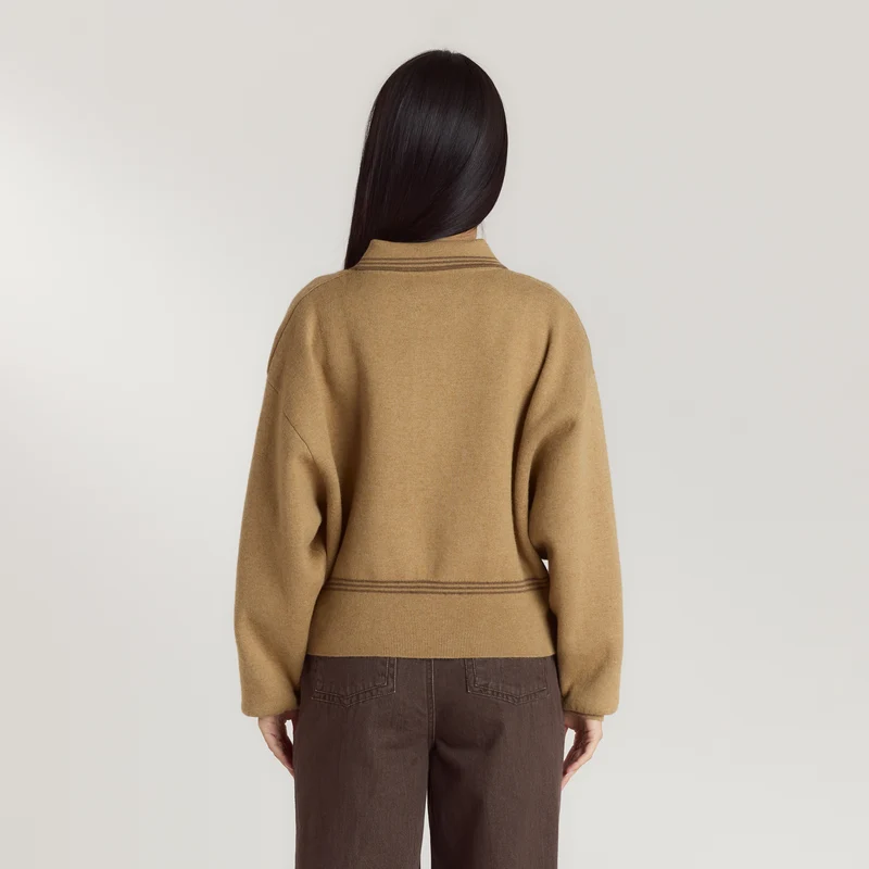 Strickjacke - Hellbraun