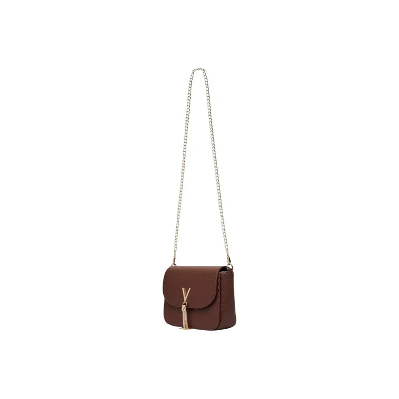 Valentino Damen-Schultertasche aus braunem Polyurethan