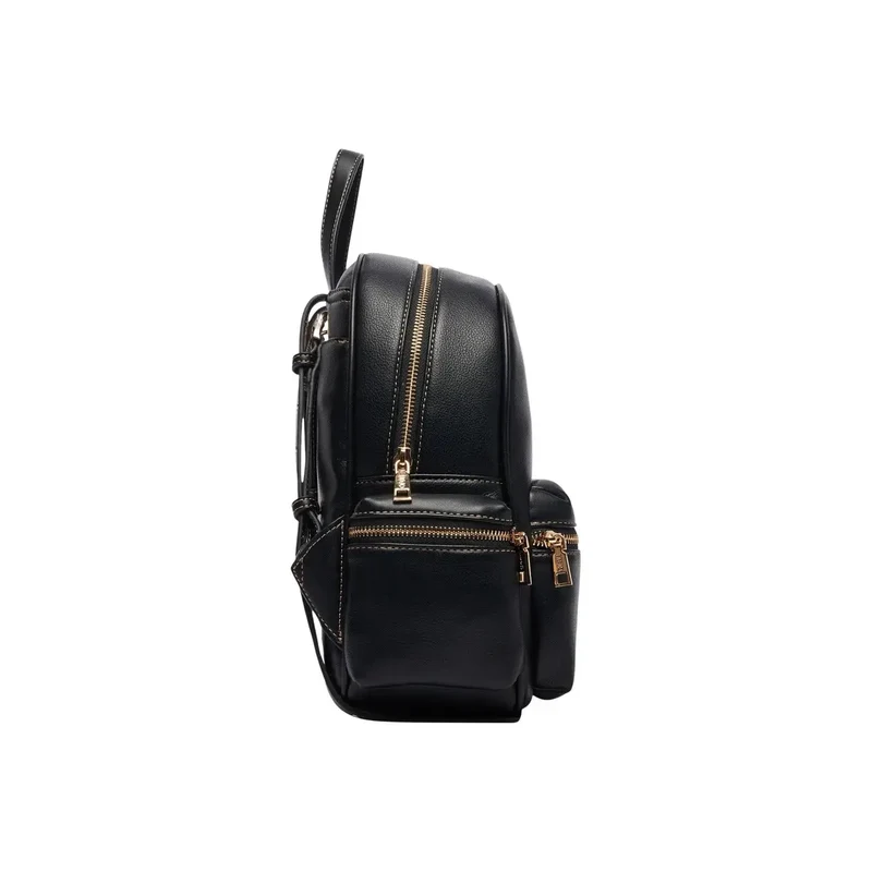 Liu Jo Schwarzer Damen-Rucksack aus Kunstleder, 30 cm