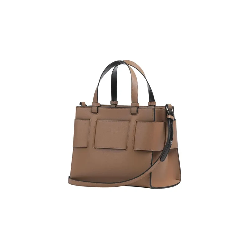 Armani Exchange Damen-Handtasche, beige, Polyurethan, B 24 cm