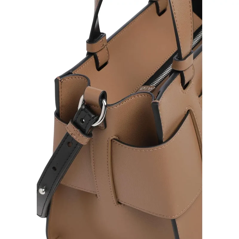 Armani Exchange Damen-Handtasche, beige, Polyurethan, B 24 cm
