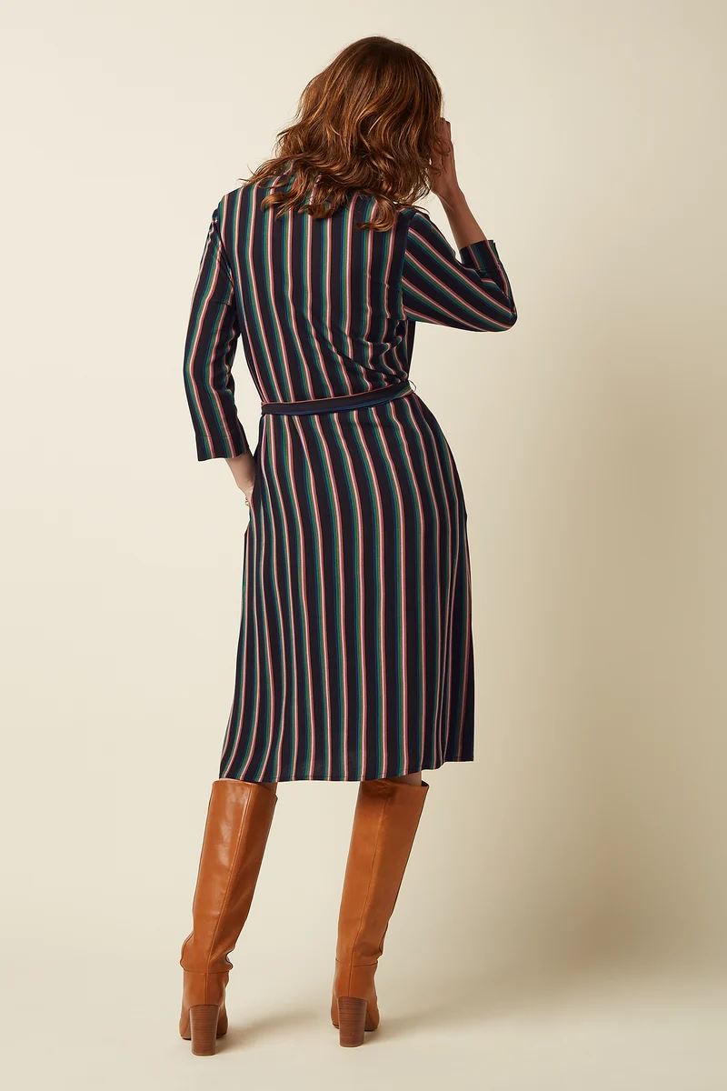 Claire Dress Harley Stripe