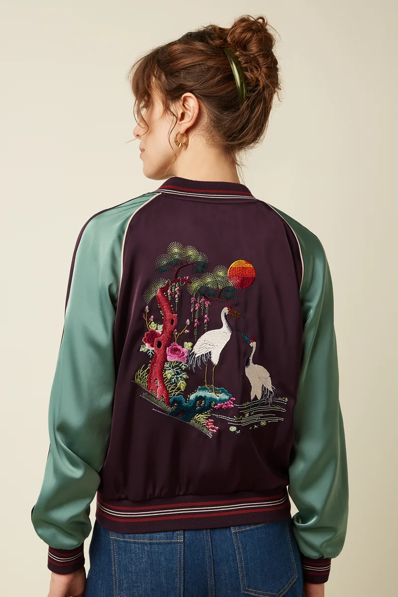 Bomber Jacket Dusk Satin