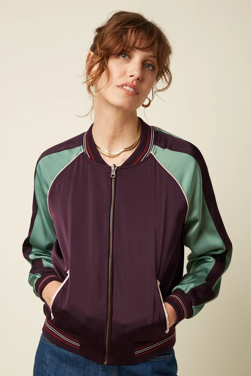 Bomber Jacket Dusk Satin