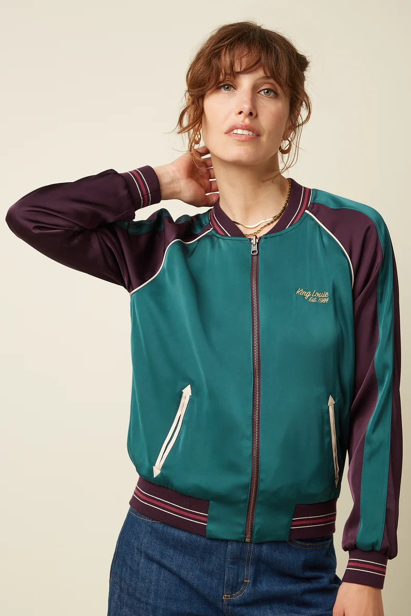 Bomber Jacket Dusk Satin