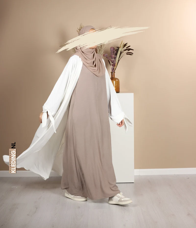 Übergroßer Noora Kimono Jazz - Weiß