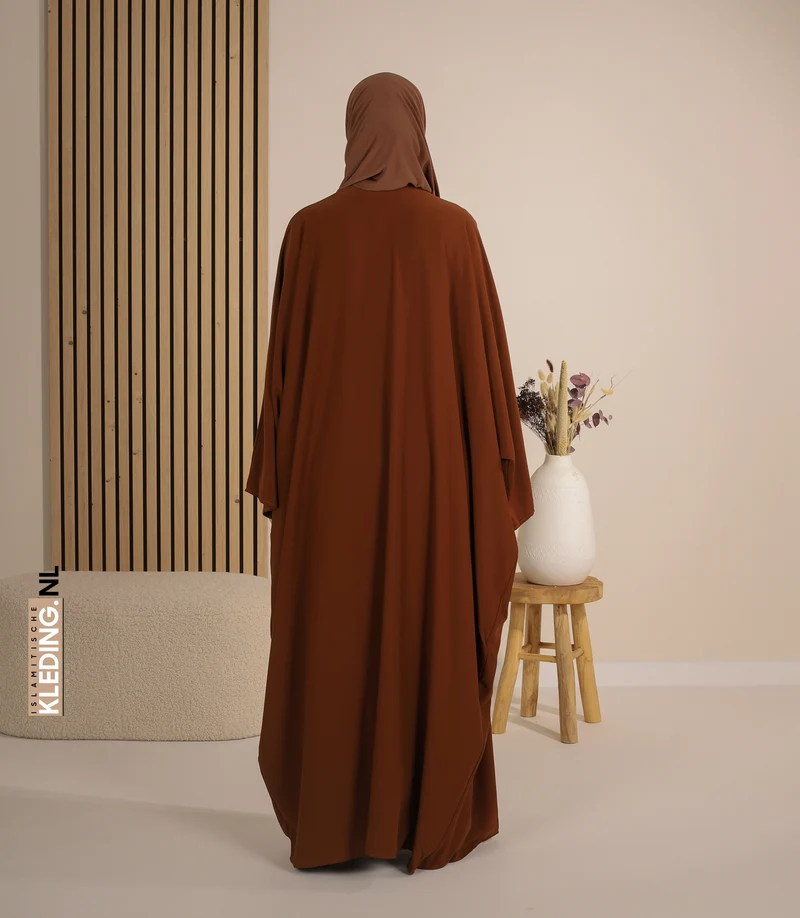 Kimono & Abaya-Set Mikrofaser - Kamel